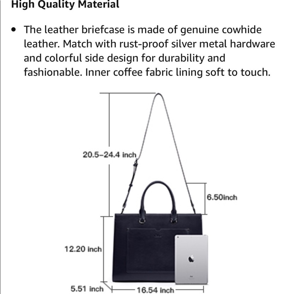Cluci briefcase leather for woman - Picture 8 of 8